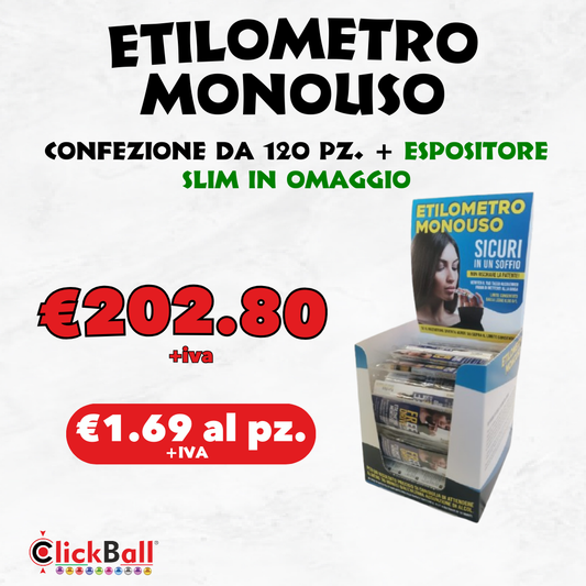 Etilometro Monouso 120 pz.