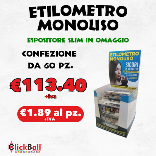 Etilometro Monouso 60 pz.